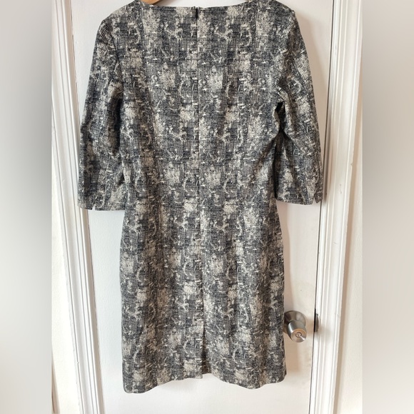 MM Lafleur sz 10 The Etsuko Dress Crackle Pattern Pockets workwear Office - Picture 8 of 13